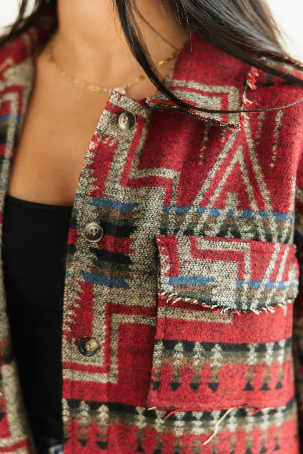 Chili Pepper Aztec Shacket