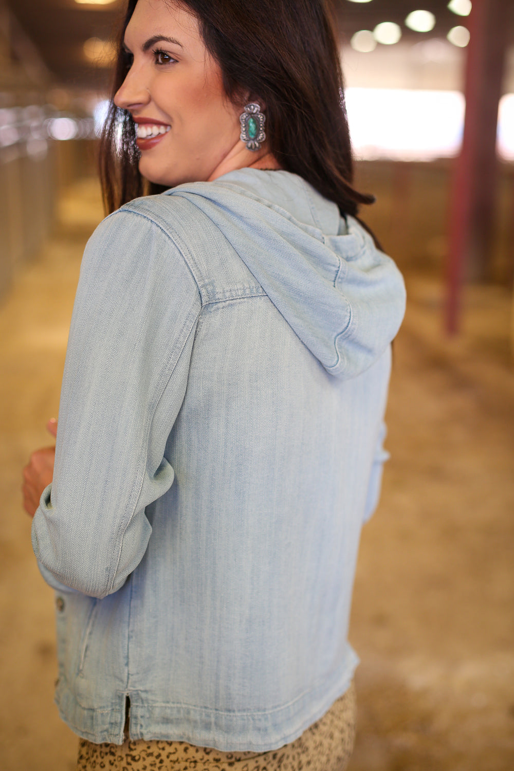 Jackie Hooded Jacket DENIM