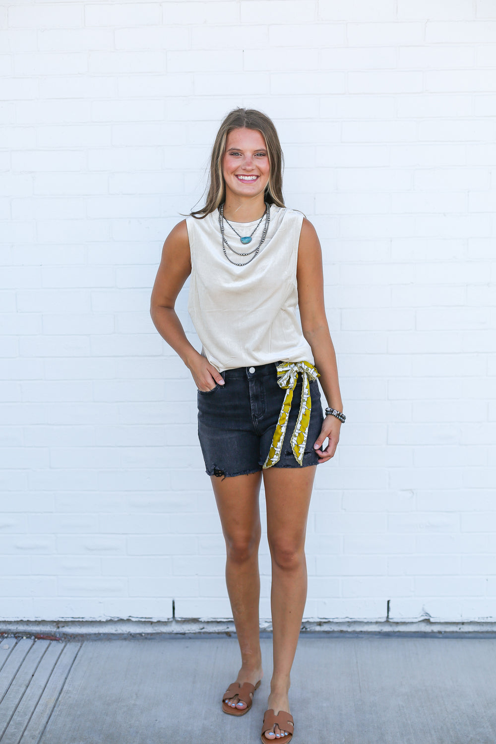 Julian East Coast Black Fray Shorts