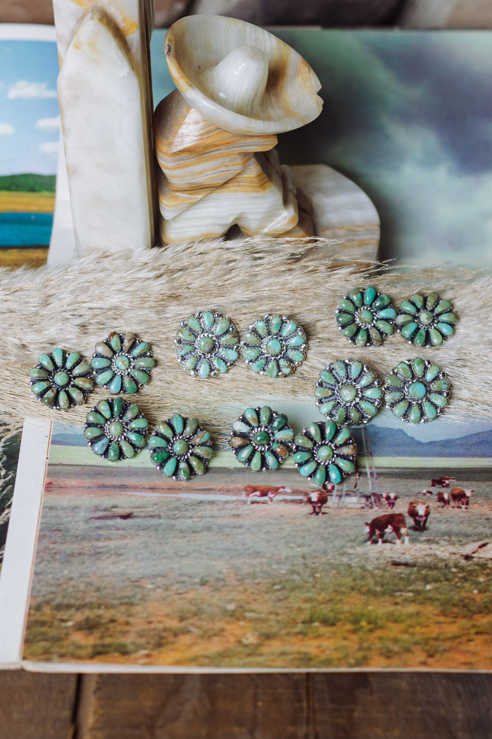 Kingman Green Mini Round Cluster