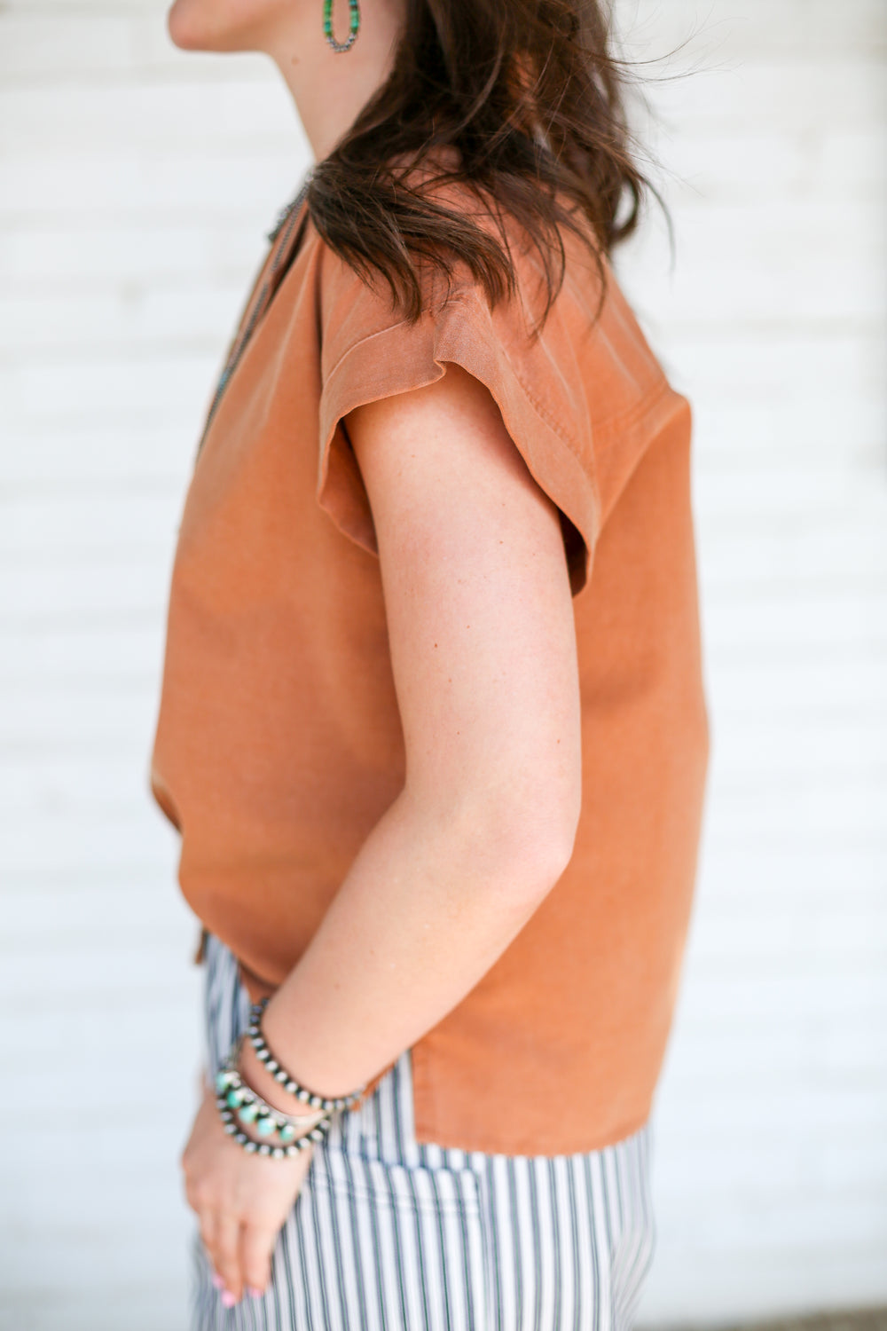 Katelynn Clay Mineral Washed Blouse