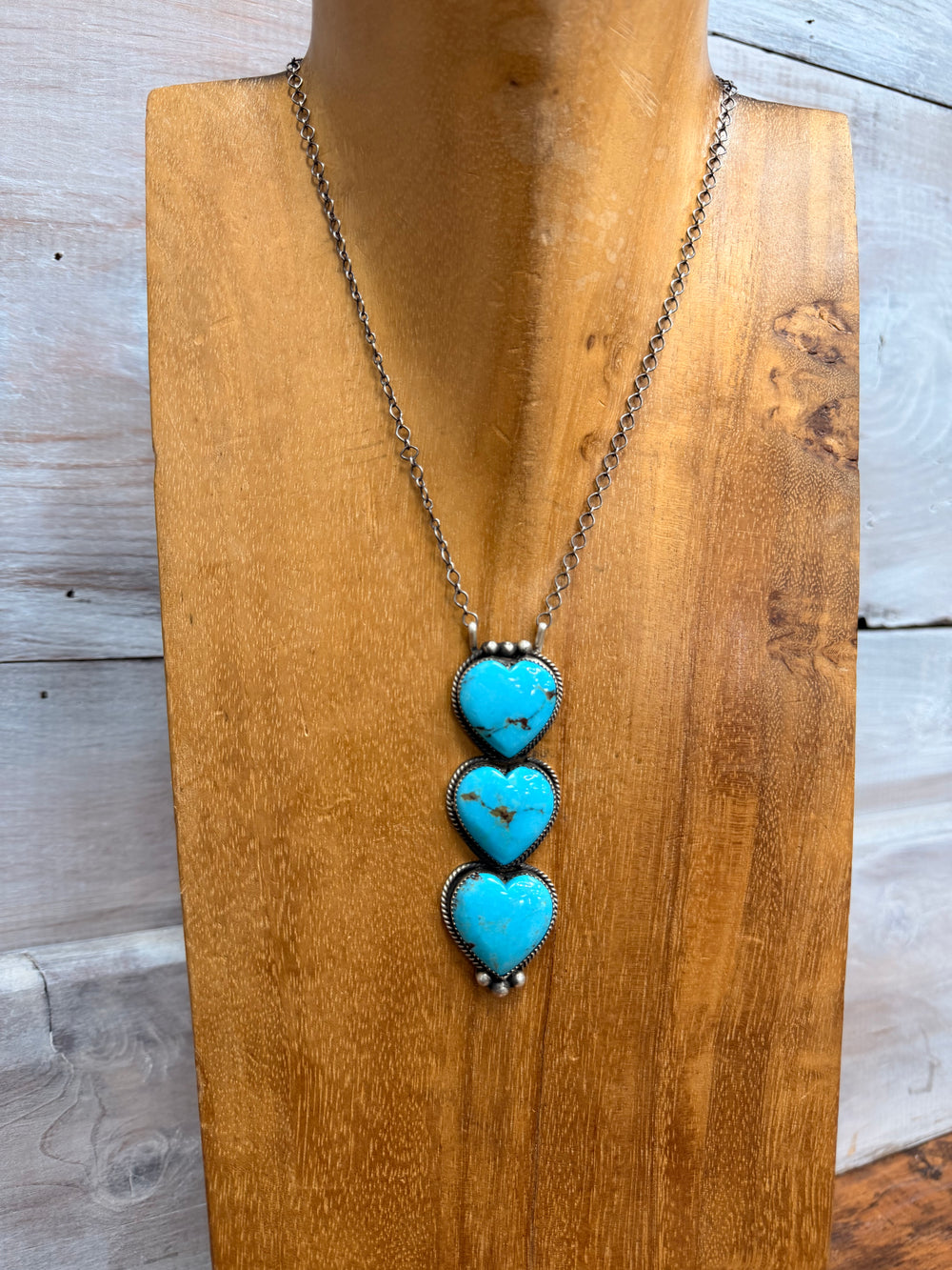 Kingman Turquoise Queen Of Hearts Necklace