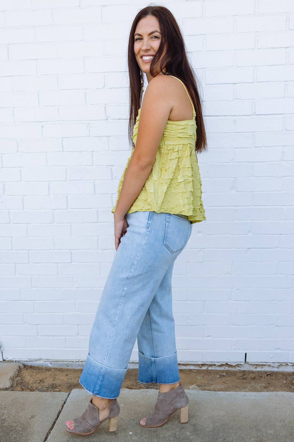 Lime Babydoll Tank