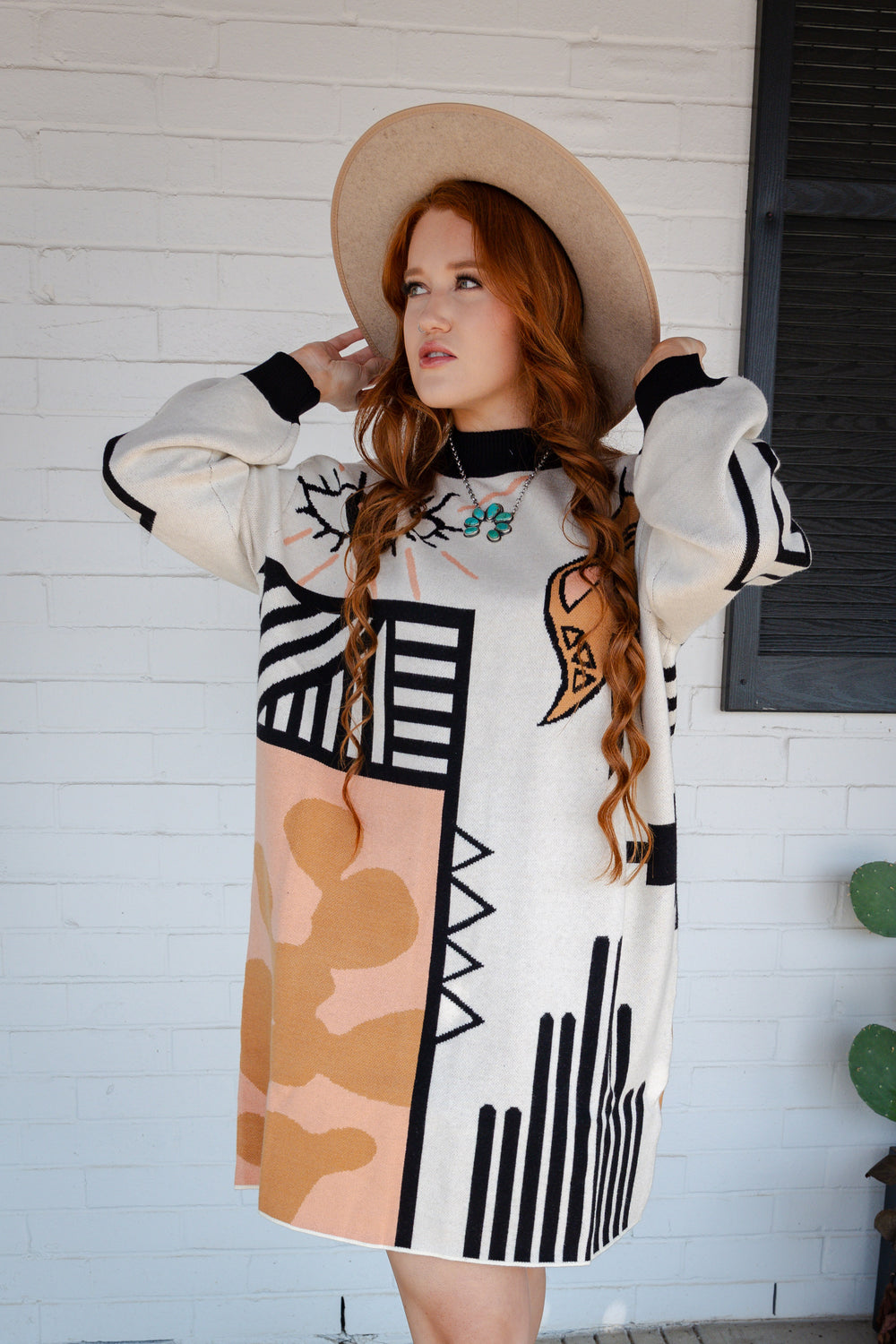 Lonely Hearts Sweater Dress