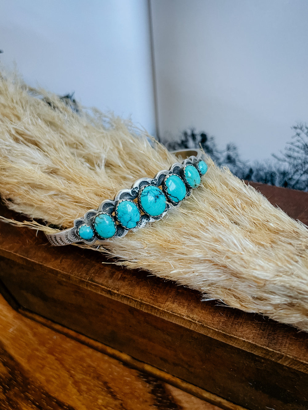 Lucky 7 Turquoise Cuff