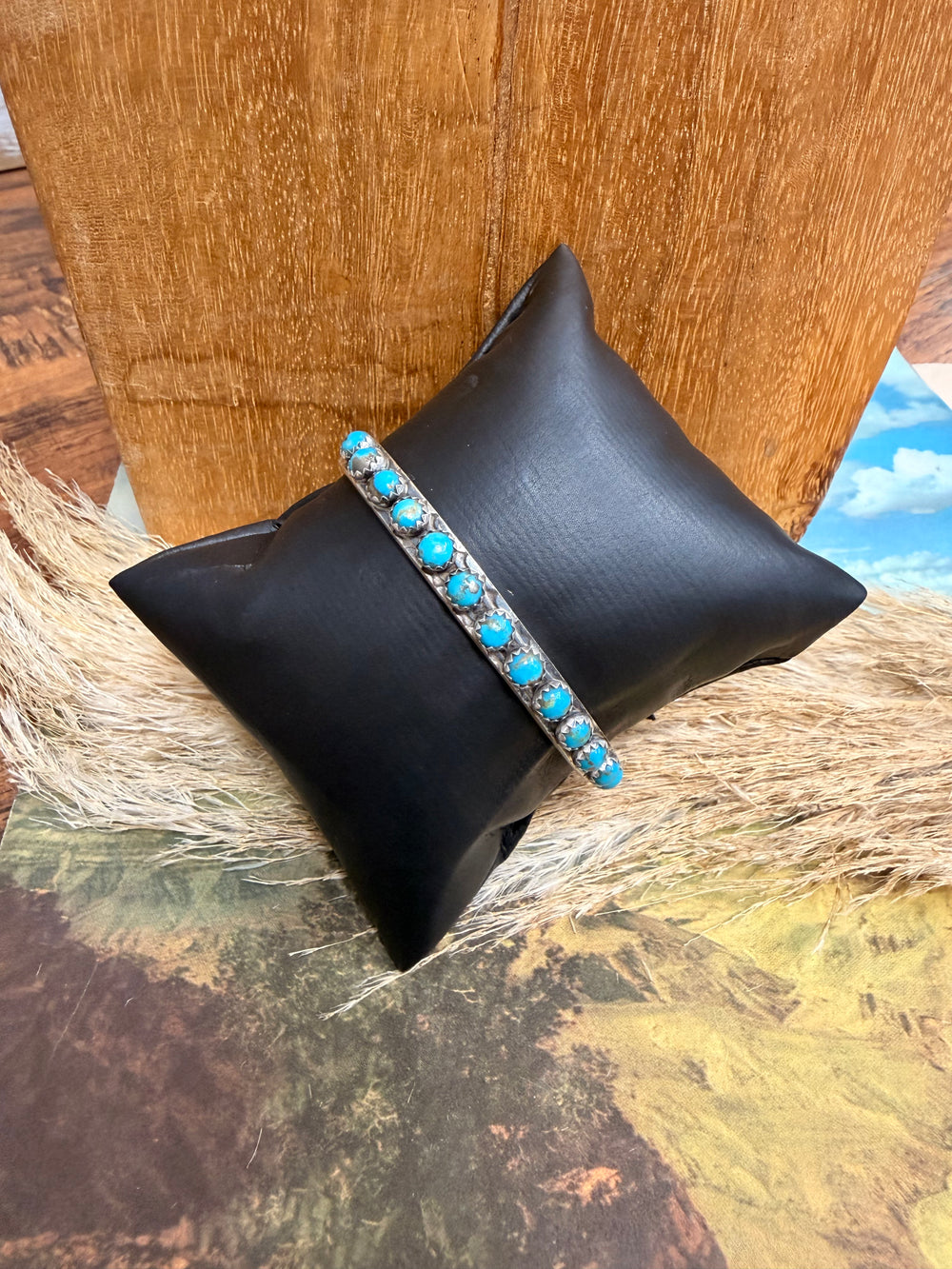 LeRoy James Turquoise Dotty Stacker Cuff
