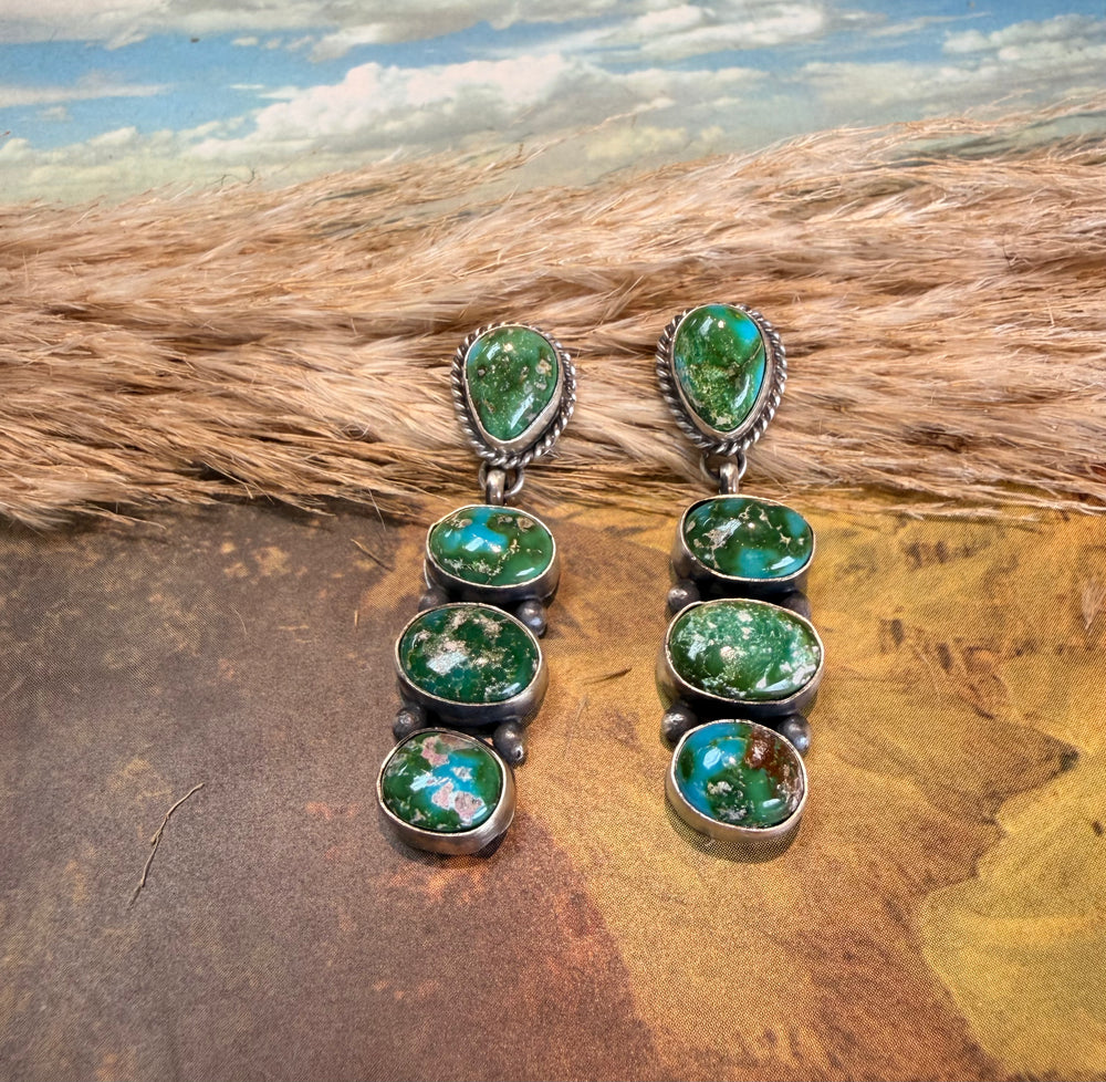 Letricia Four Stone Sonoran Gold Earrings 1.0