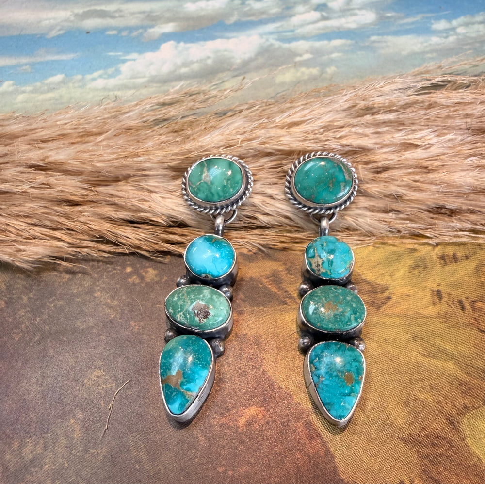 Largo Four Stone Sonoran Gold Earrings 2.0