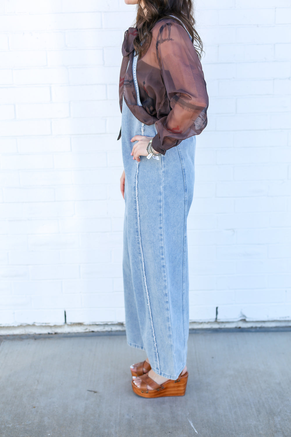 Light Washed Denim Overalls