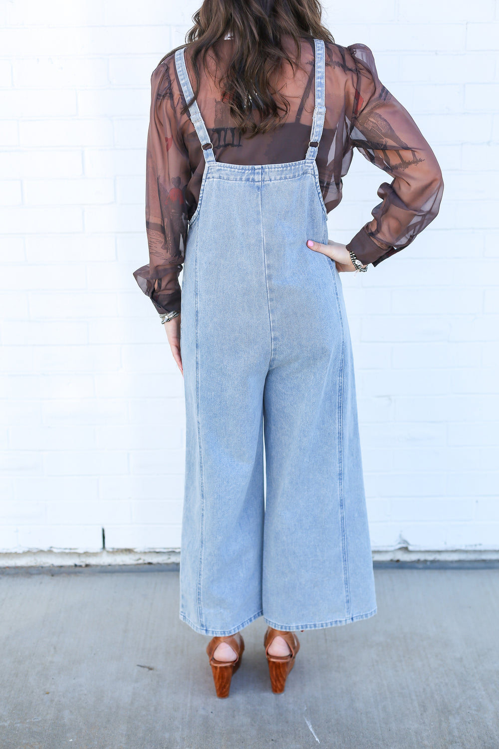 Light Washed Denim Overalls