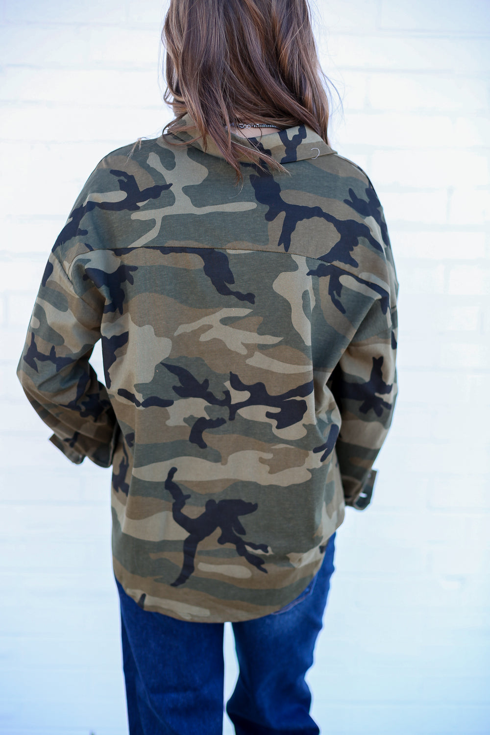 Lucky Camo Horseshoe Button Down