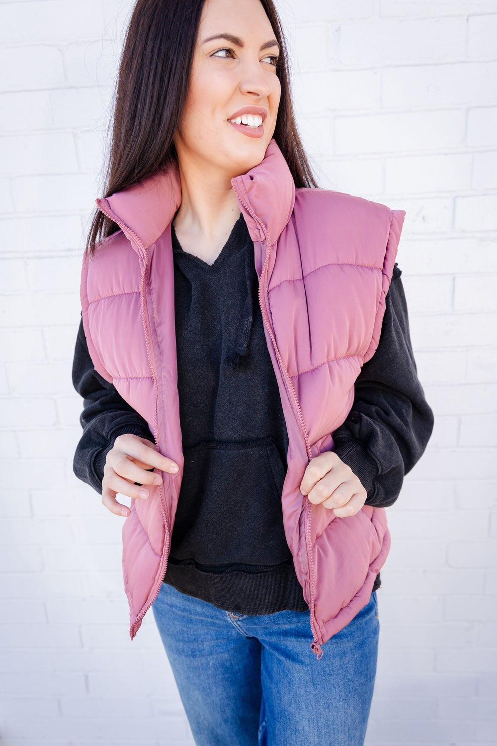 Mauve Hills Puffer Vest