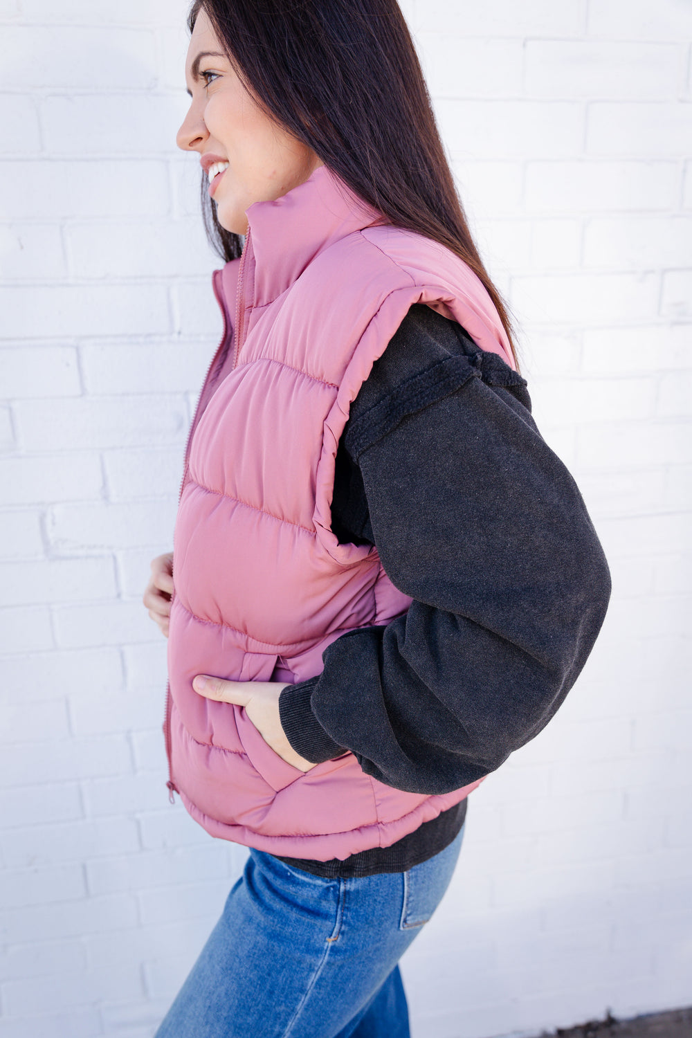 Mauve Hills Puffer Vest