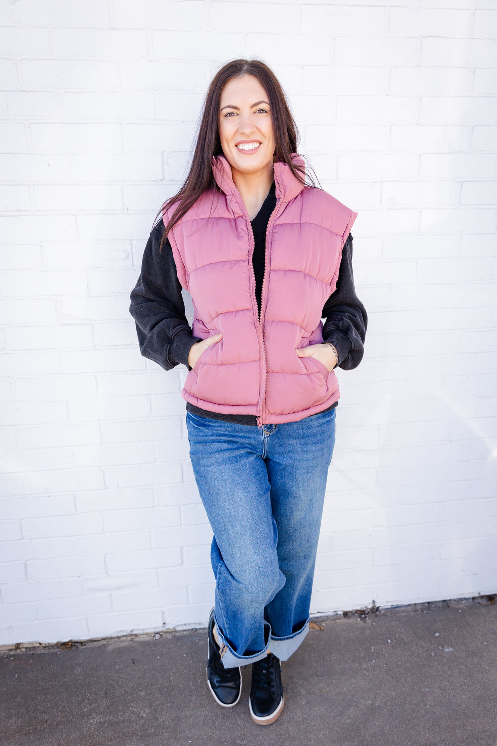 Mauve Hills Puffer Vest