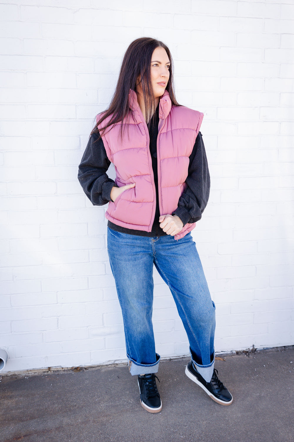 Mauve Hills Puffer Vest