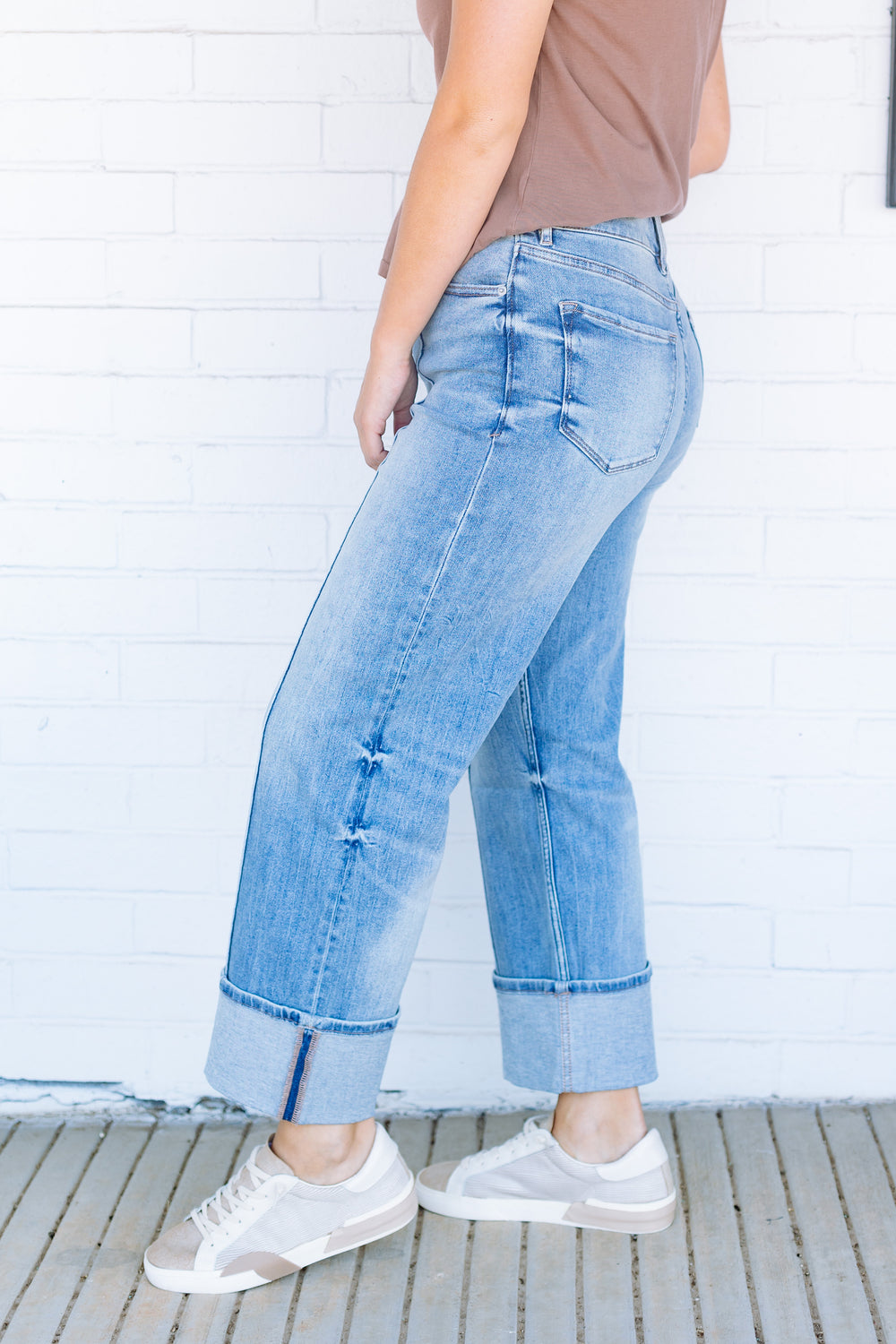 Medium Wash Holly Straight Leg Jeans