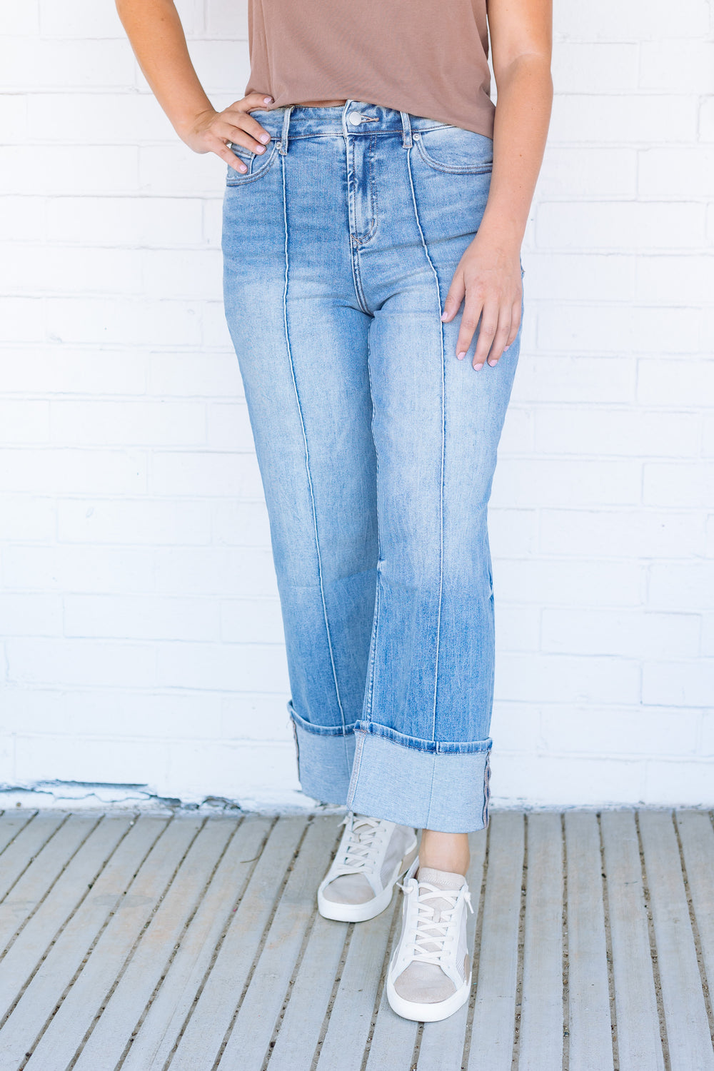 Medium Wash Holly Straight Leg Jeans