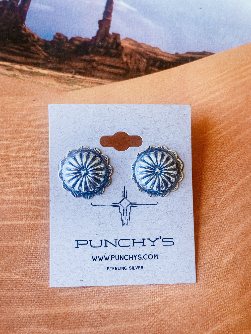 Mini Stamped Concho Studs