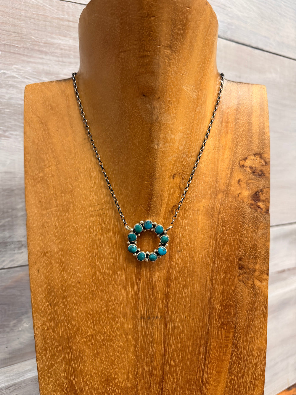 MR Turquoise Everyday Infinity Necklace 14.0