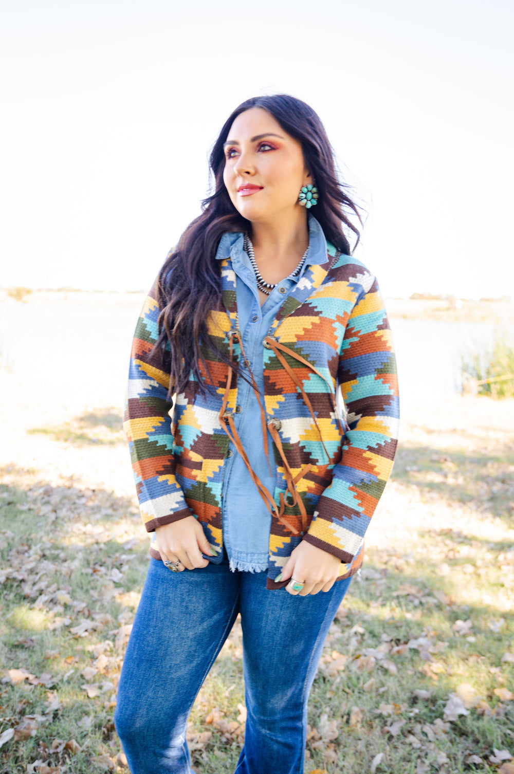 Multi Concho Cardigan