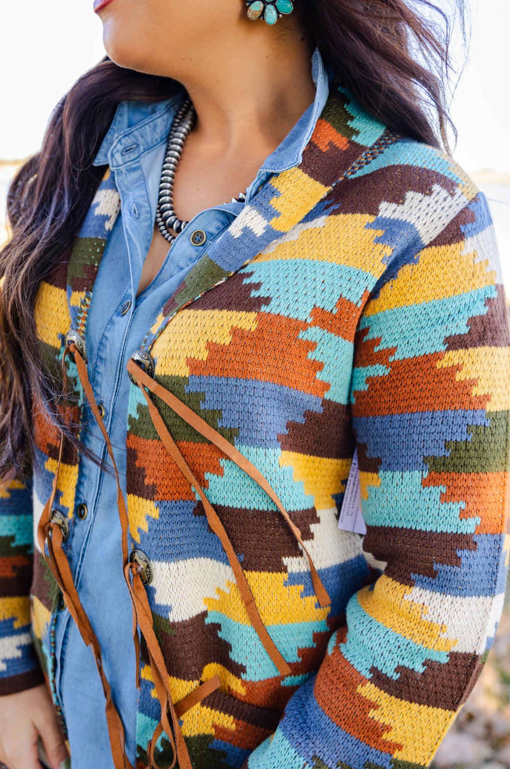 Multi Concho Cardigan