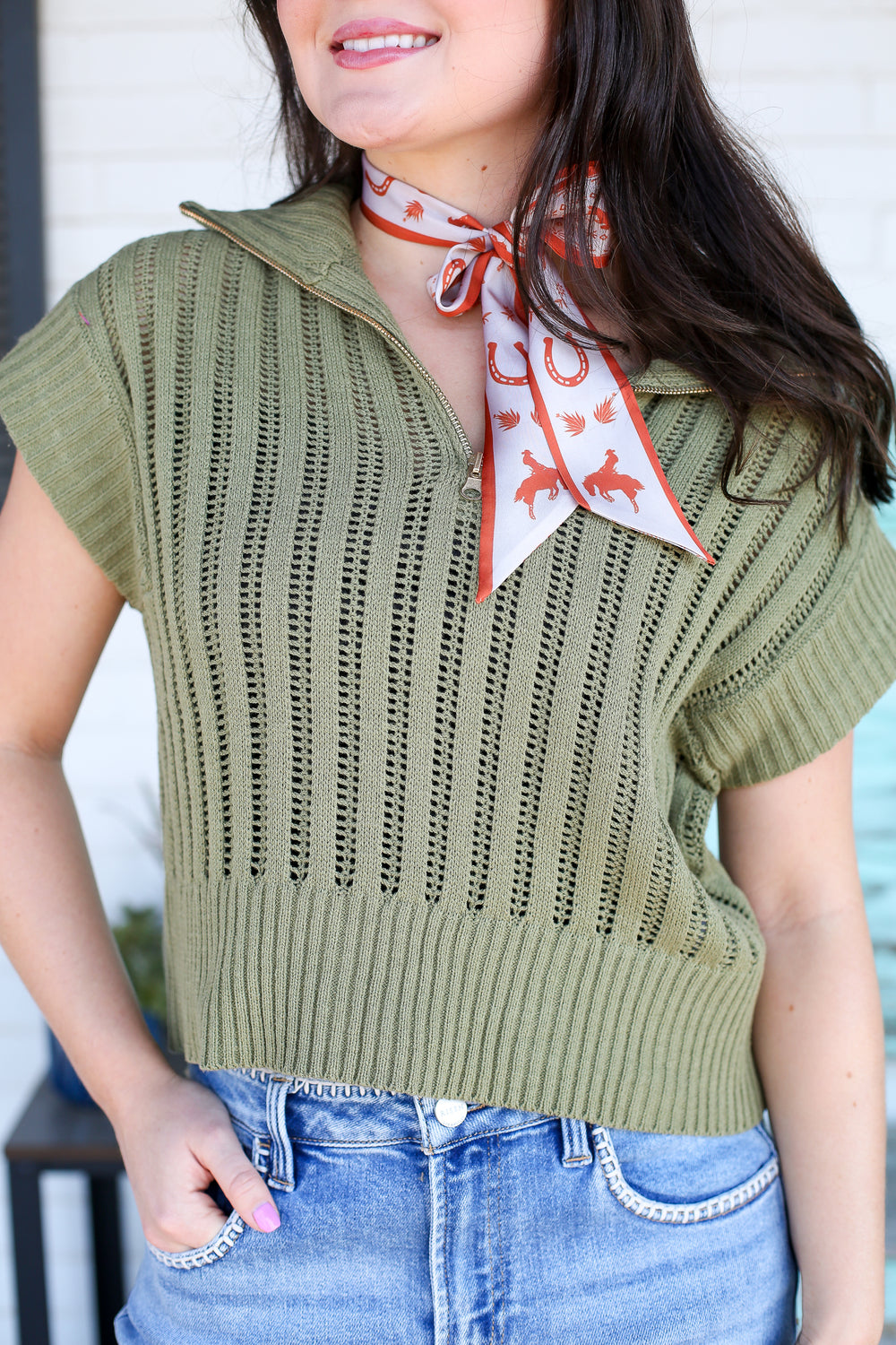 Macha Sleeveless Quarter Zip