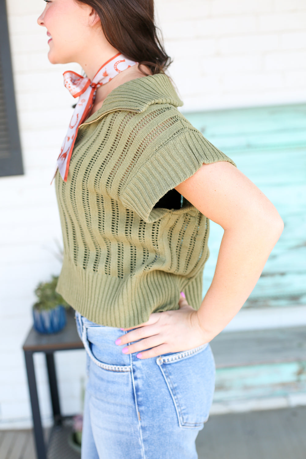 Macha Sleeveless Quarter Zip