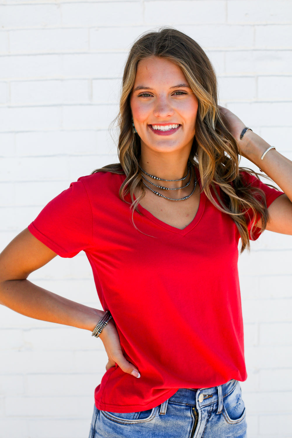 Madelyn Salsa V- Neck Tee