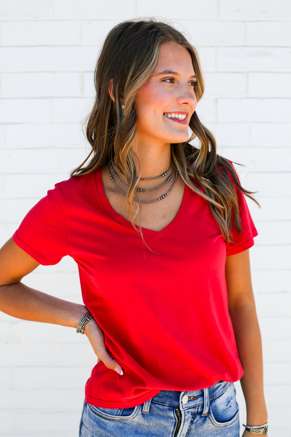 Madelyn Salsa V- Neck Tee