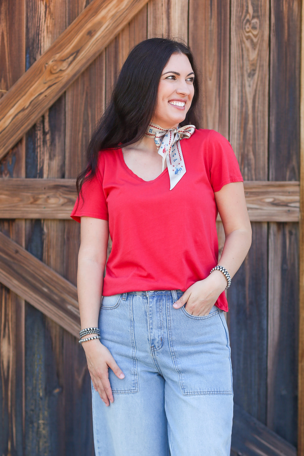 Madelyn Salsa V- Neck Tee