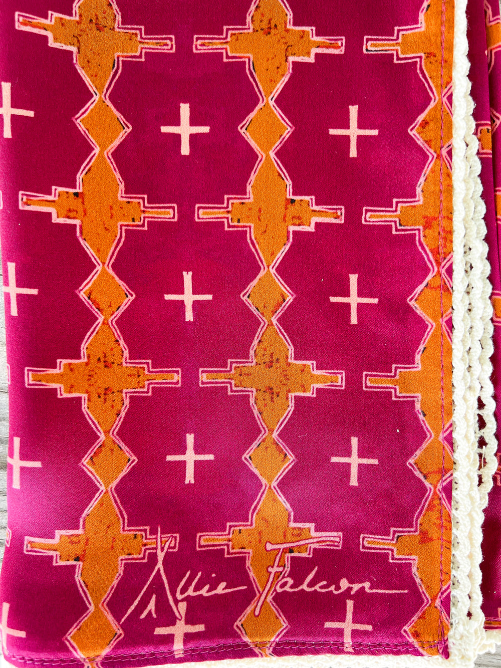 Magenta Crochet Neckerchief