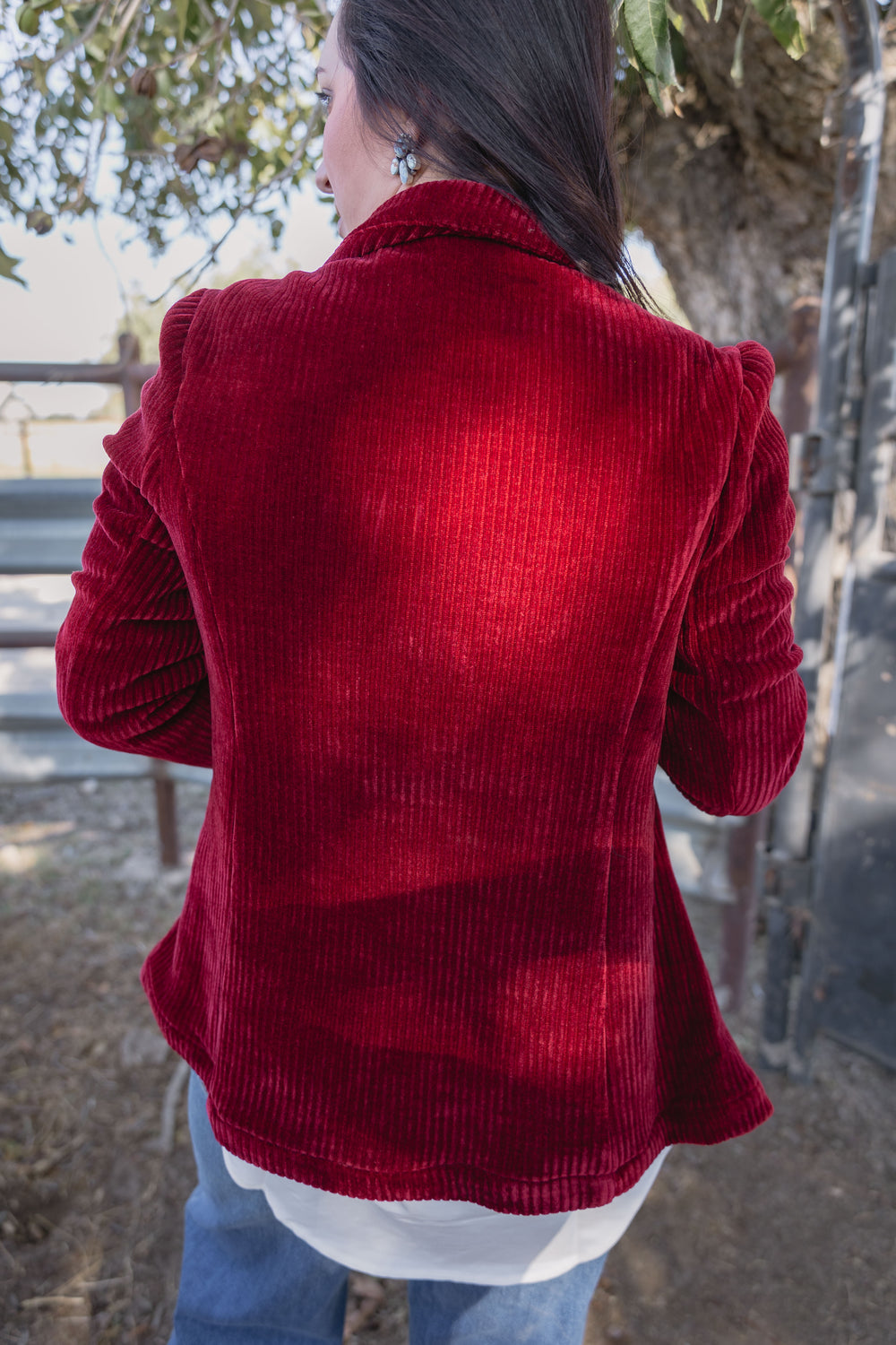 Maroon Pocket Blazer