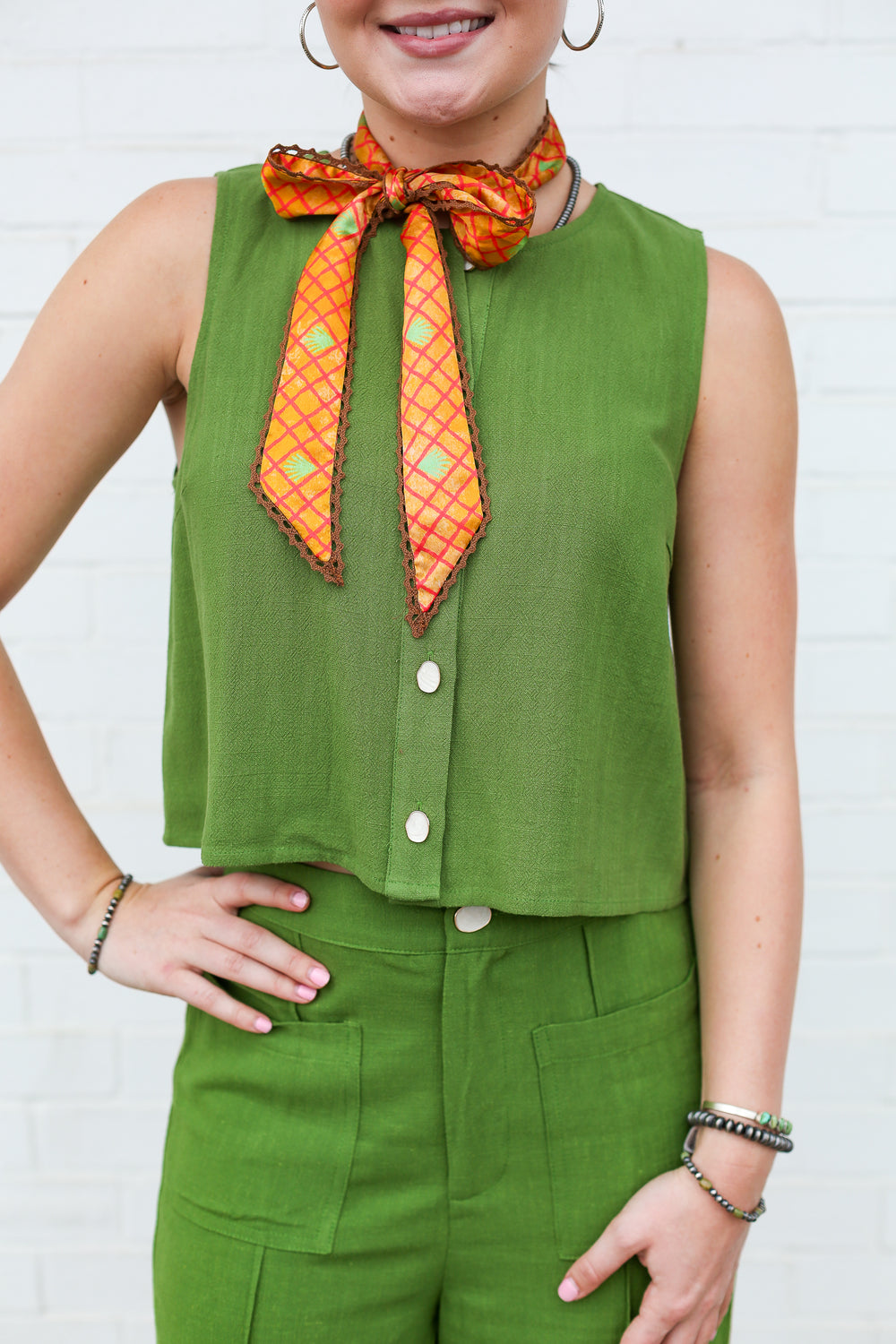 Matcha Downtown Linen Set