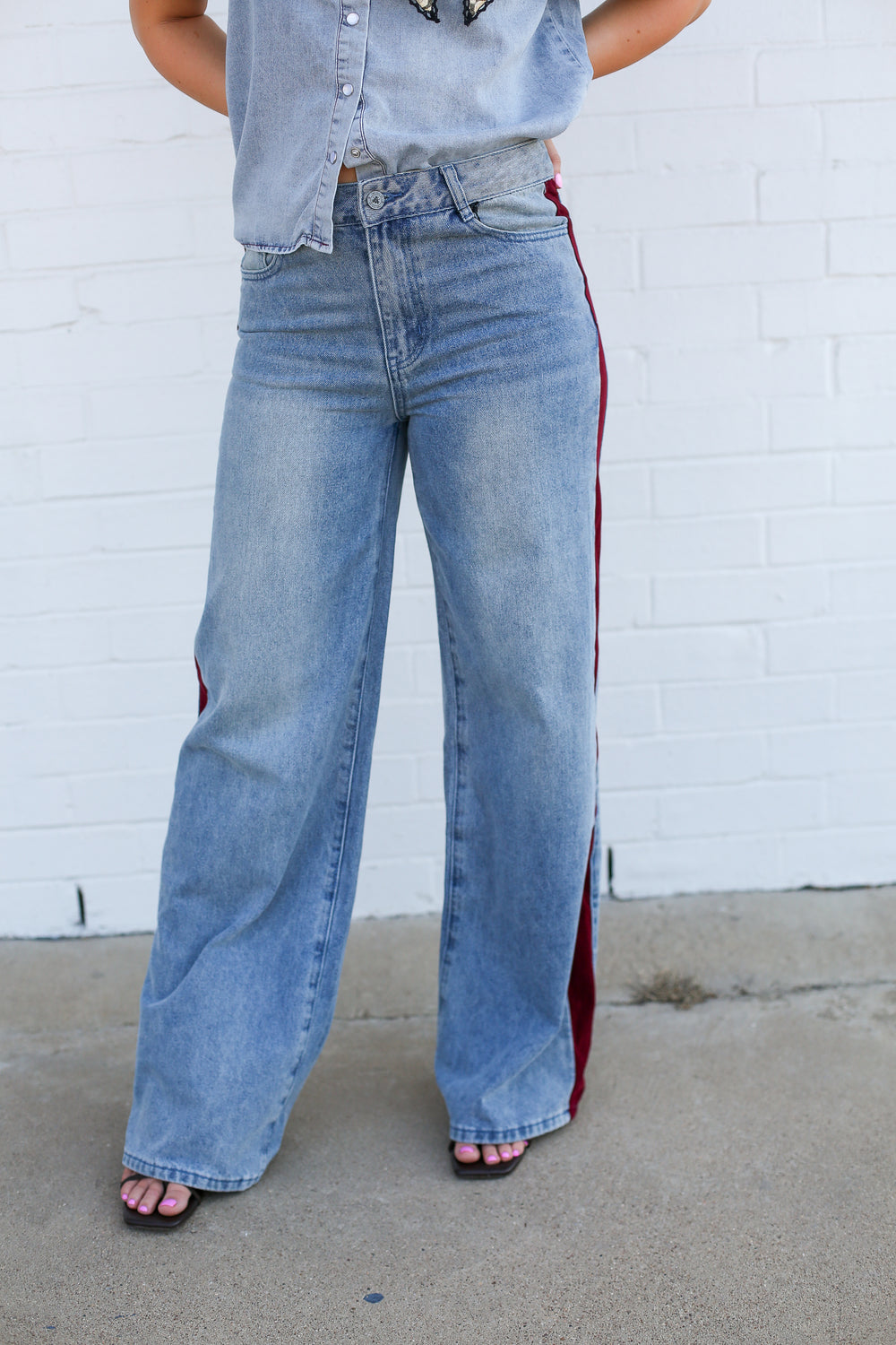 Merlot Corded Denim Jeans