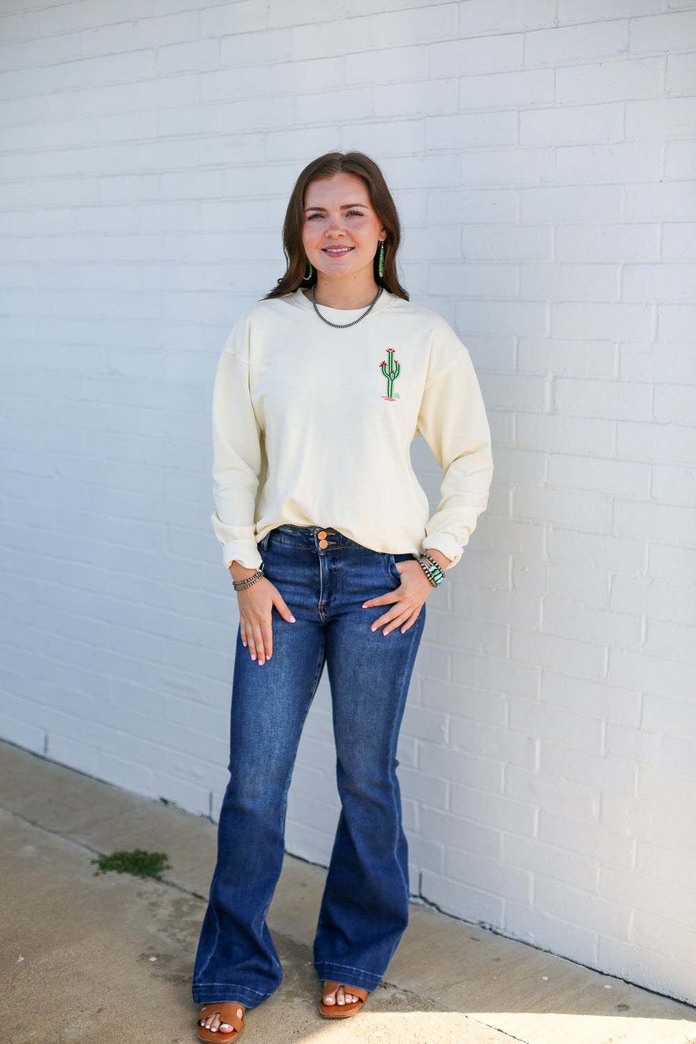 Mid Rise Double Button Trousers