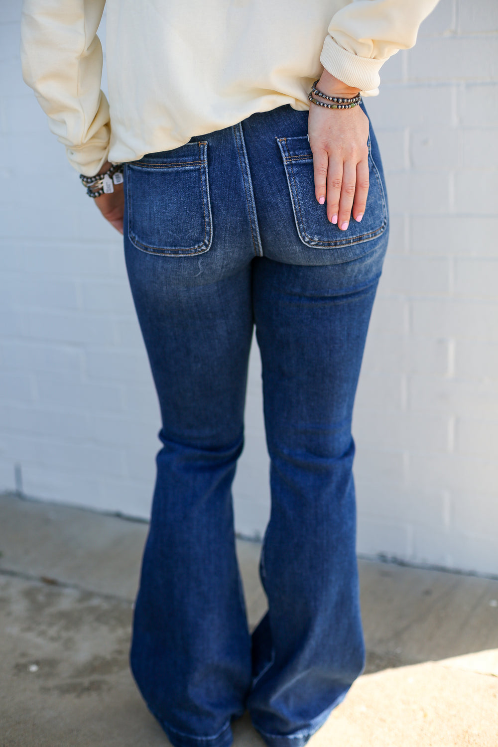 Mid Rise Double Button Trousers