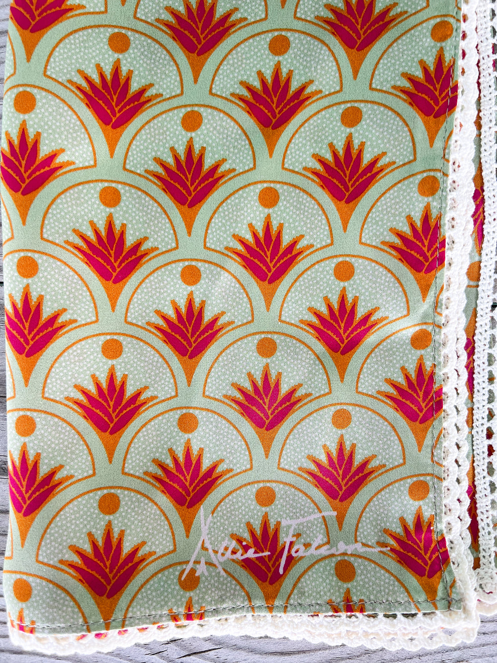 Mint Agave Crochet Neckerchief