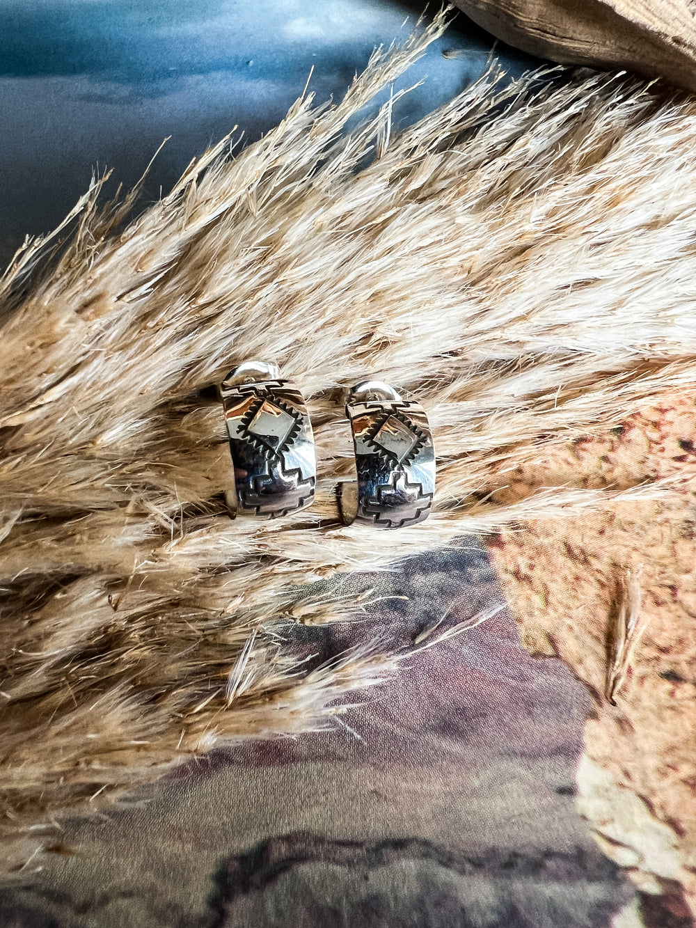 Petite Aztec Hoop (Variations Available)