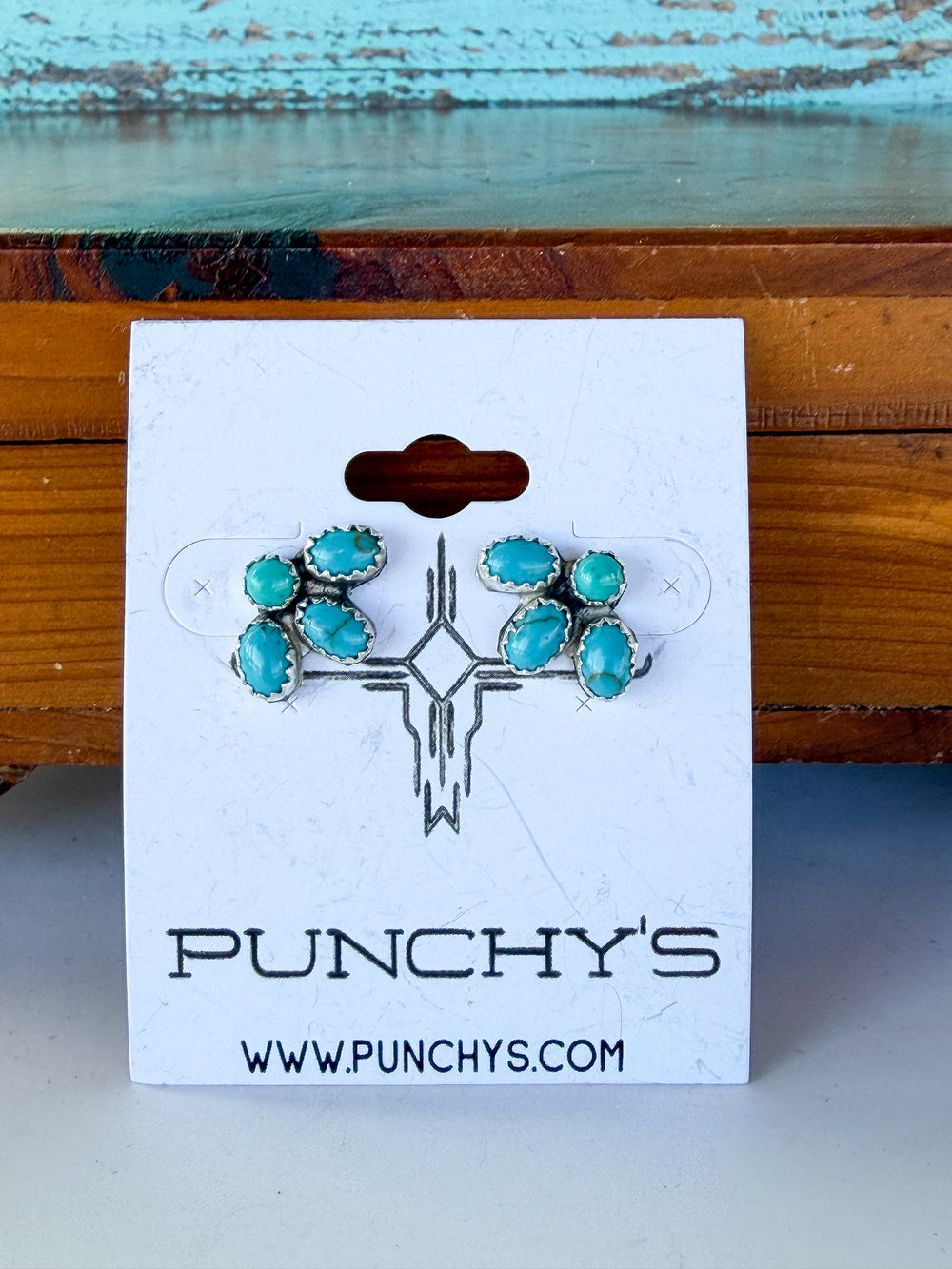 Mixed Turquoise Bear Claw Earrings 2.0