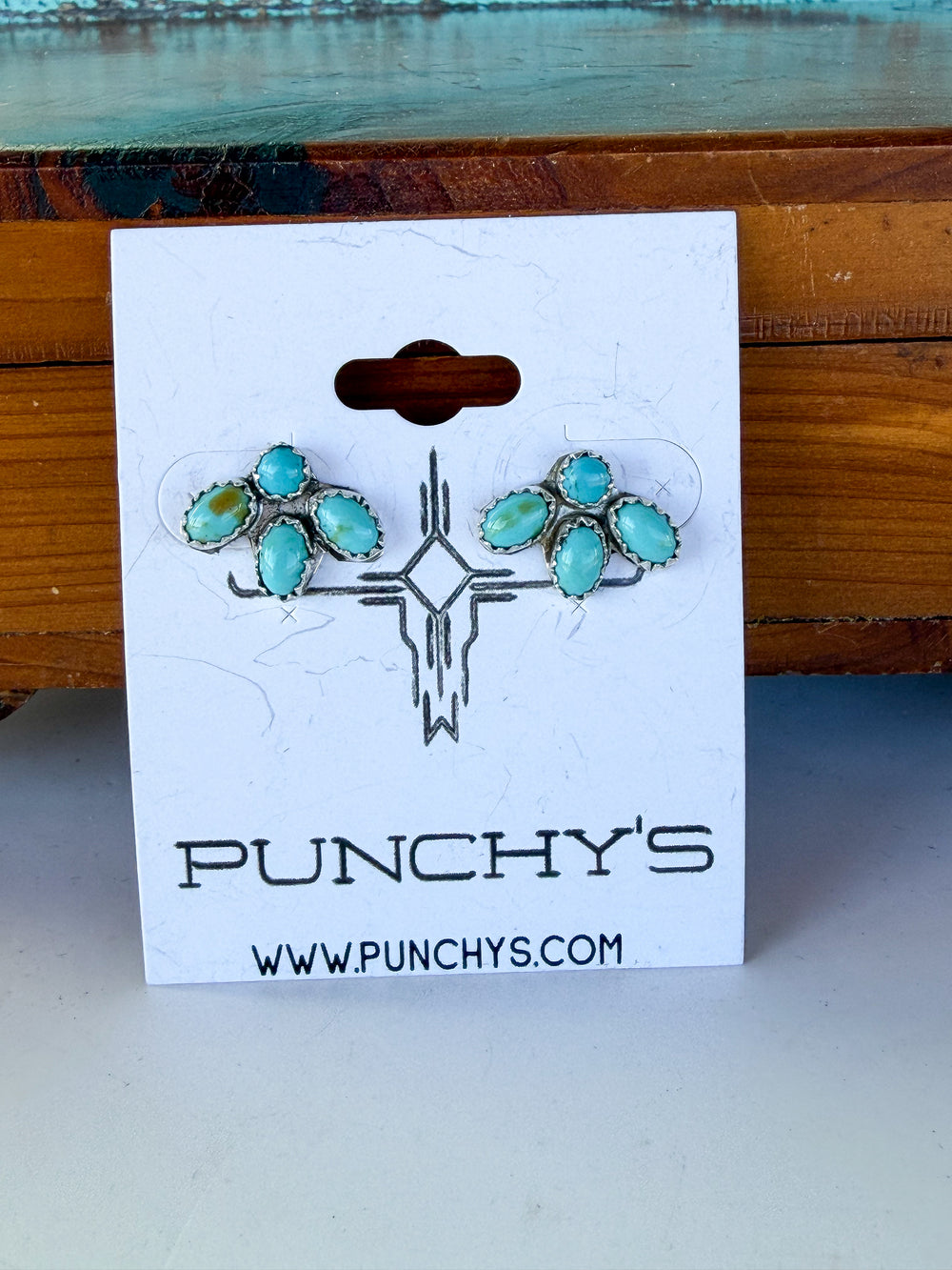 Mixed Turquoise Bear Claw Earrings 2.0