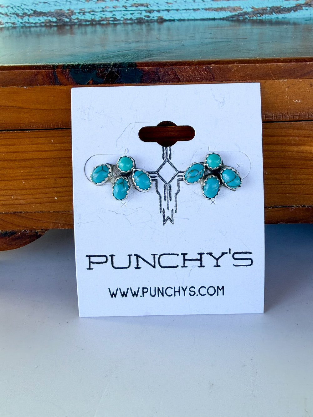 Mixed Turquoise Bear Claw Earrings 2.0