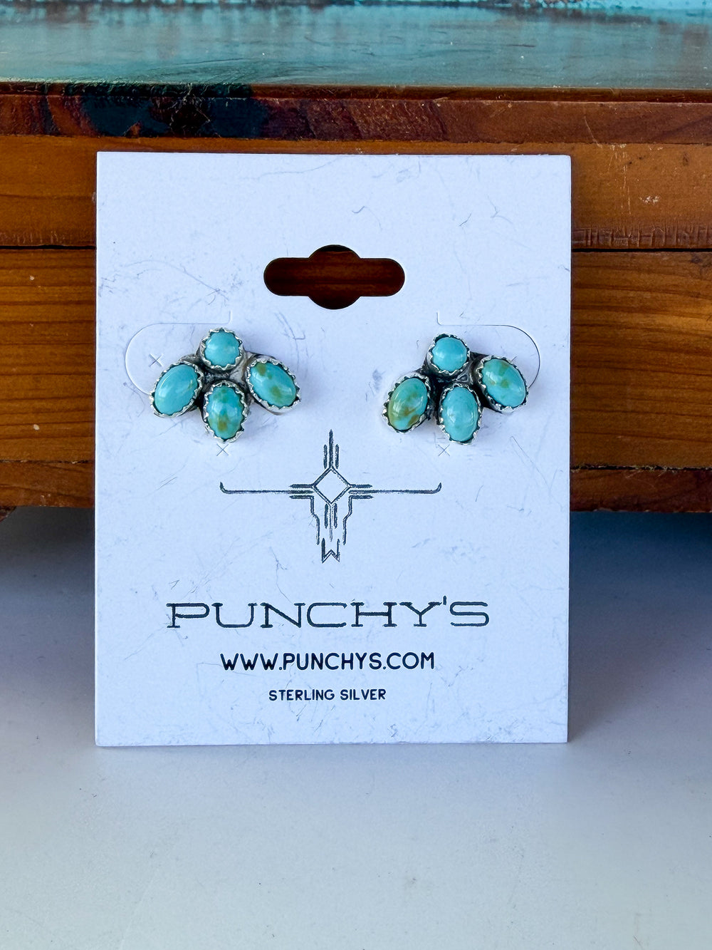 Mixed Turquoise Bear Claw Earrings 2.0