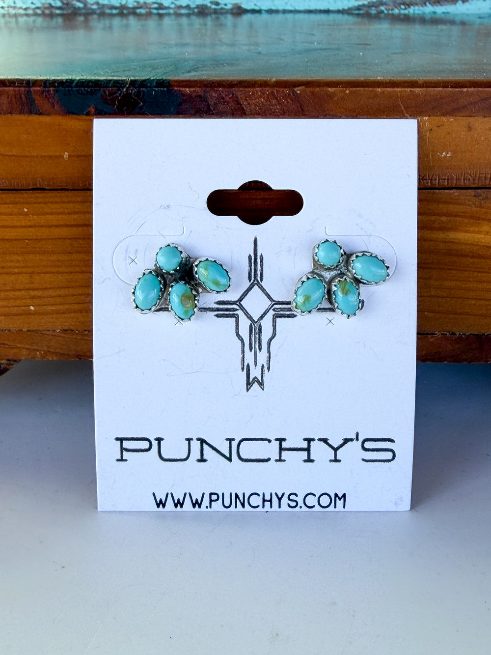 Mixed Turquoise Bear Claw Earrings 2.0