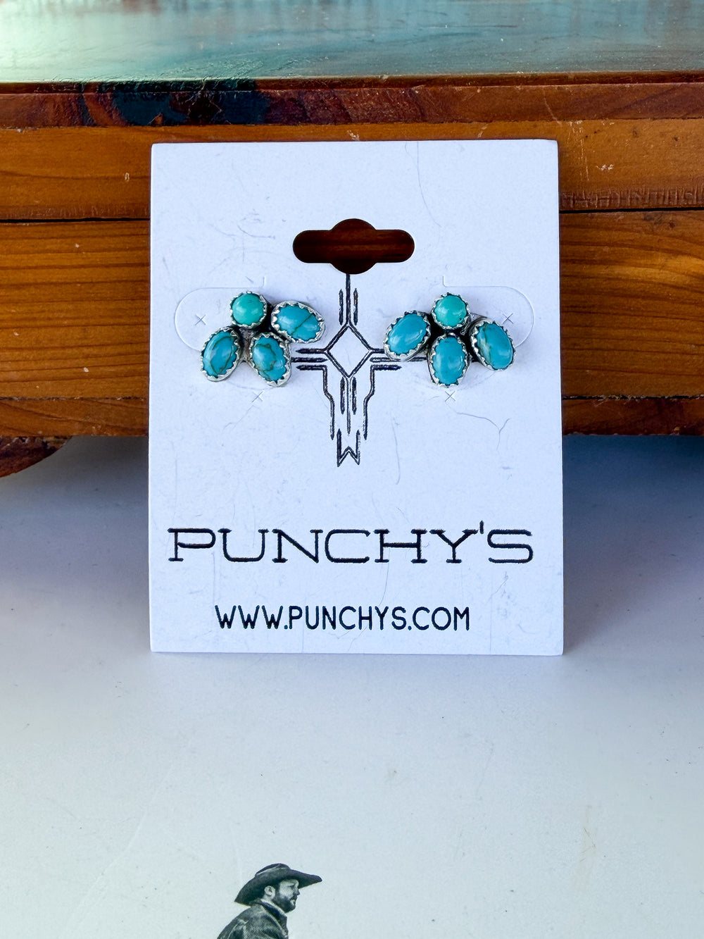 Mixed Turquoise Bear Claw Earrings 2.0