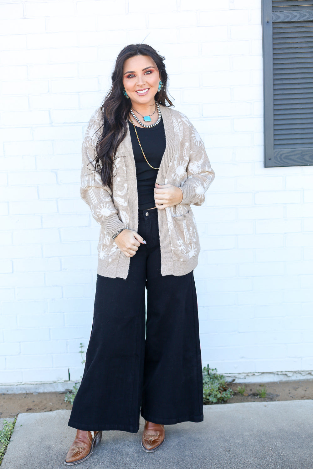 Mocha Desert Dusk Oversized Cardigan