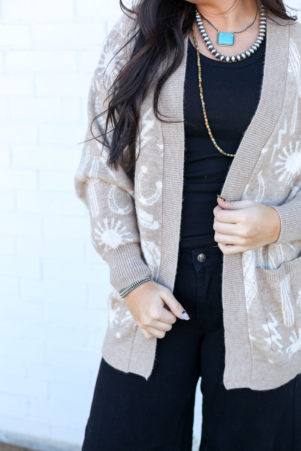 Mocha Desert Dusk Oversized Cardigan