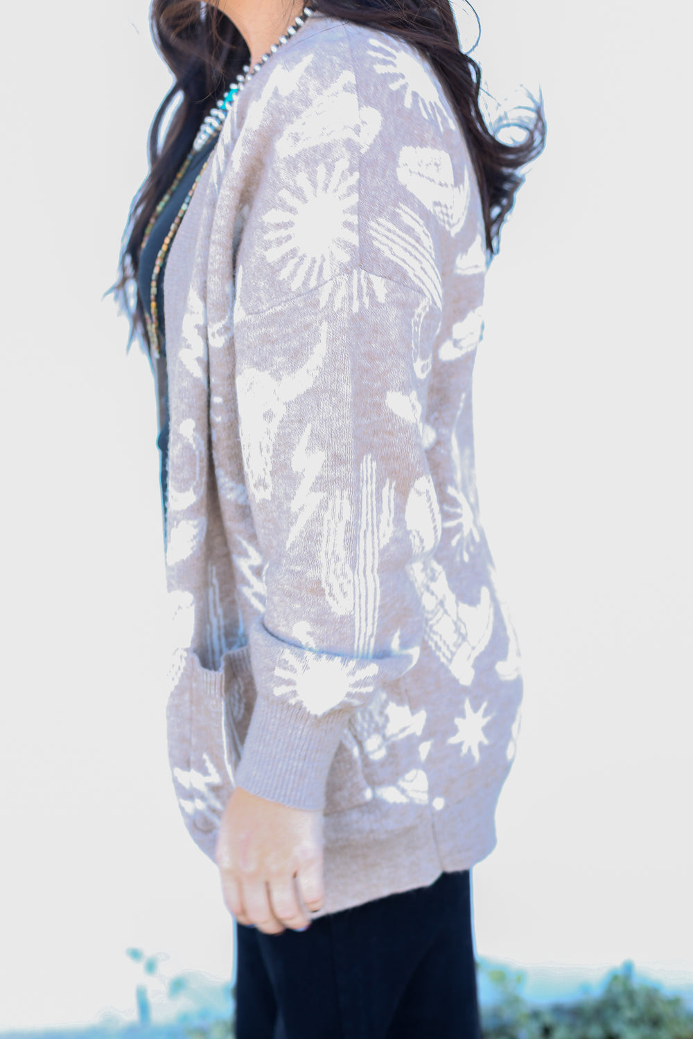 Mocha Desert Dusk Oversized Cardigan