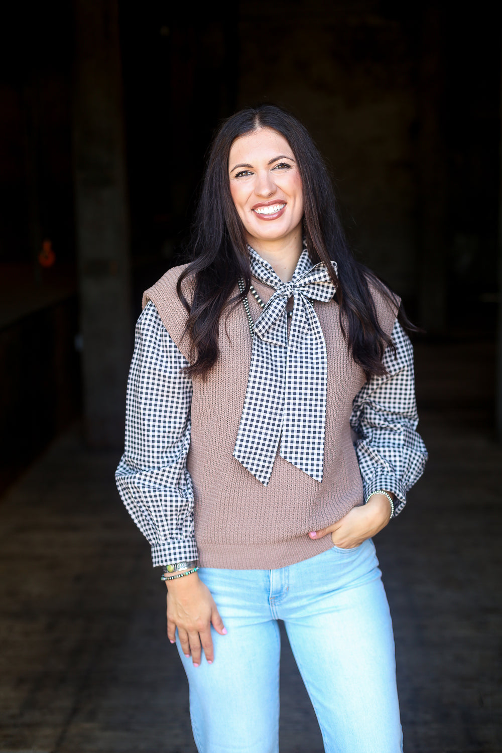 The Mocha Sleeveless Sweater