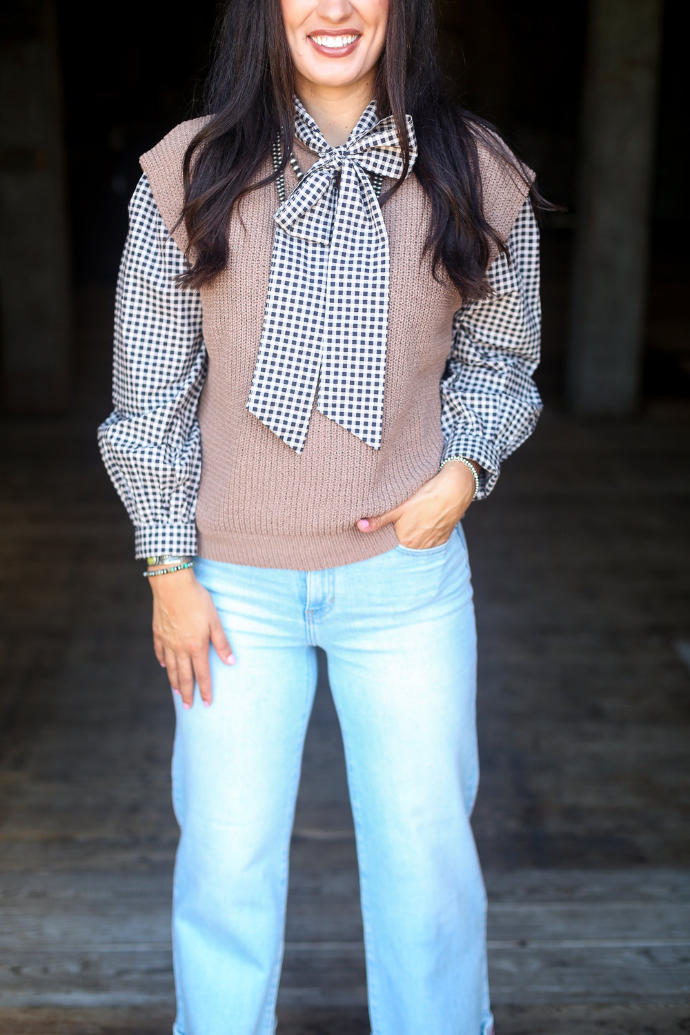 The Mocha Sleeveless Sweater