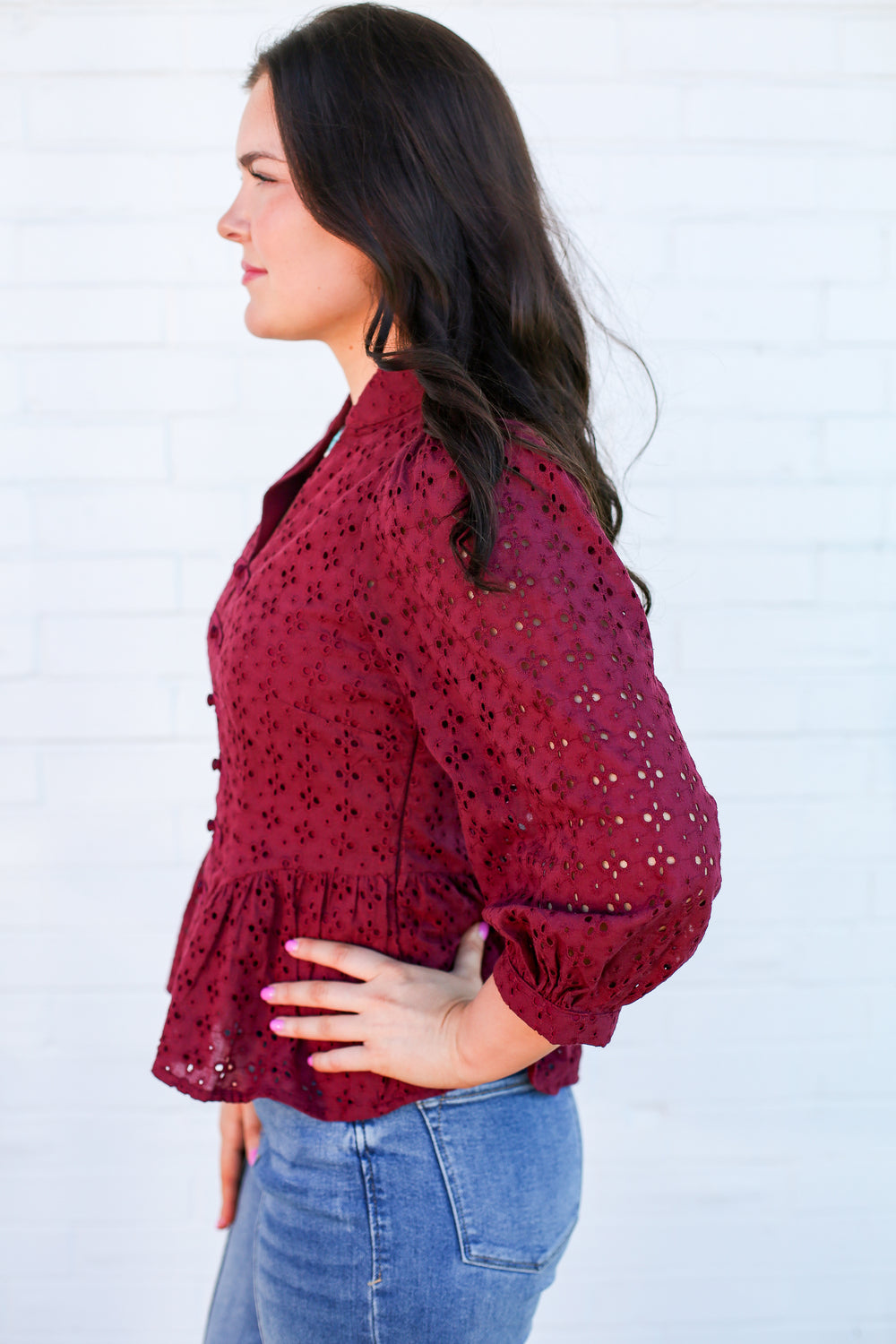 Monte Carlo Burgundy Top